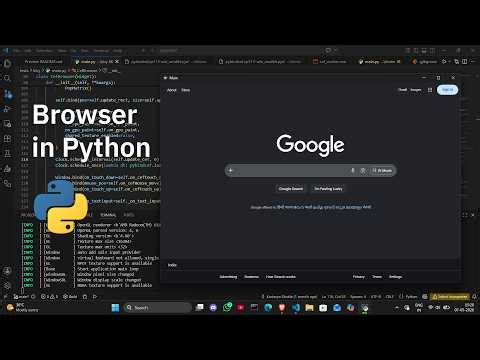 How to Build a Web Browser in Python with pybindcef #python | Chromium Embedded Framework #browser