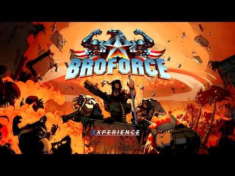 Broforce | Game experience | American movie heroes liberate the world | Normal mode | 4K (60FPS)