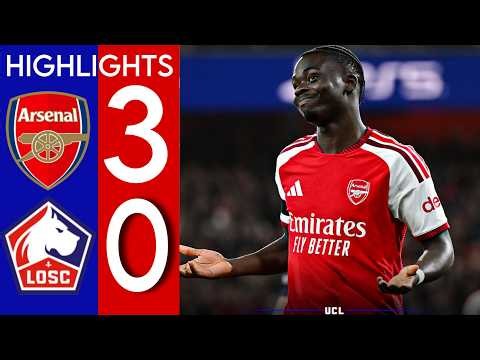Arsenal vs Lille 3-0 EXTENDED HIGHLIGHTS (UEFA Champions League ) 2026 Arsenal - losc Lille