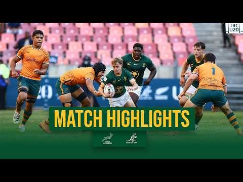 Junior Springboks vs Australia | U20 Rugby Championship | Highlights