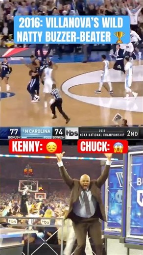 Where were you when Kris Jenkins made Final Four history for Villanova? 🏆 Chuck & Kenny remember 😂