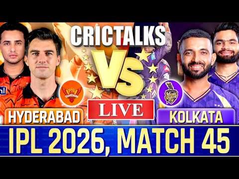 Live: Hyderabad vs Kolkata, Live Match Today IPL 2026, Live Cricket Commentary, Scores 2nd Inn