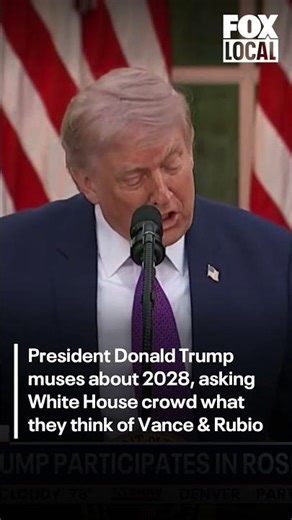 President Trump looks ahead to 2028 election
