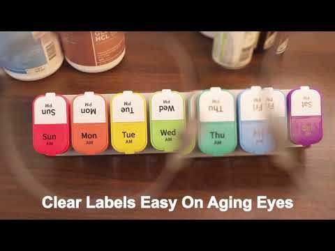 Portable 7-Day Outdoor Pill Dispenser A-273 | AM PM Weekly Pill Organizer | OEM Manufacturer