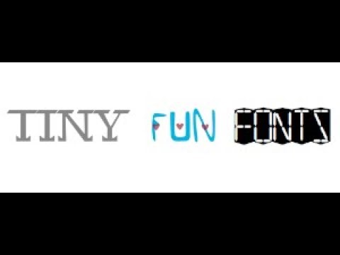 Tiny Fun Fonts - free variable and/or color fonts for fun