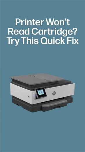 HP Printer Won’t Read Cartridge? Try This Quick Fix! #shorts