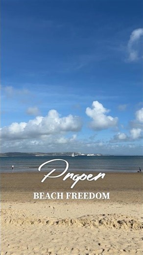 When October gives you total beach freedom #Shorts #nature #beach #visitdorset #travel