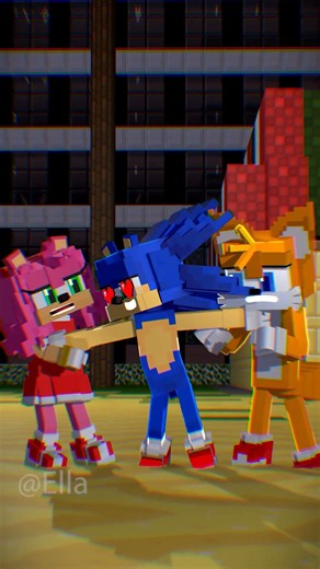 PERFECT PITCH Amy Vs Tails🦊😂#sonic #minecraft #funny