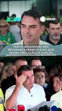 Flávio Bolsonaro não reconhece derrota e diz que pedirá anulação da eleição.⁣📲 #RecordNews #Notícias