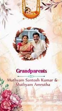 Cradle Ceremony Invitation Video | Indian Newborn Baby Celebration -3507