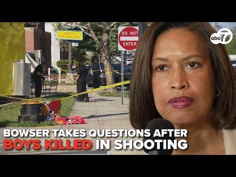 2 boys killed in shooting, MPD officer arrested: DC Mayor answers questions from reporters
