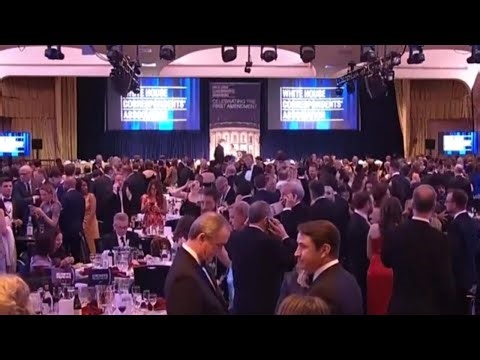 Details from inside correspondents' dinner after Trump evacuation, security incident