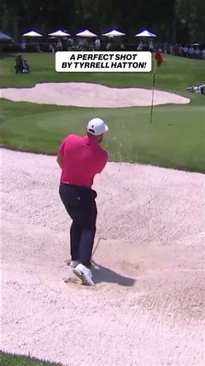 The bunker has nothing on Tyrrell Hatton💪 #tyrrellhatton #livgolf #chipin