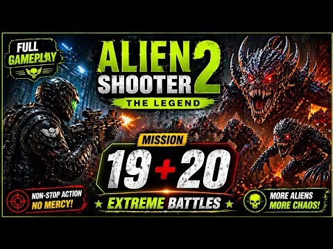 Alien Shooter 2 – The Legend | Mission 19 & 20 Full Gameplay | Extreme Alien Survival 👽💥