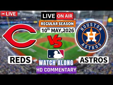 Cincinnati Reds vs Houston Astros Live-MLB 3rd Game Score Radio Broadcast ball by ball watch along |