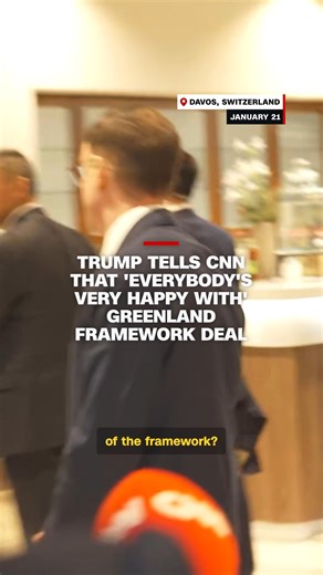 President Donald Trump stopped short of saying his new framework deal for Greenland would include US ownership of the island. Asked by CNN's Kaitlan Collins whether the deal fulfilled his desire to own Greenland, Trump paused for a moment to think before saying: "It's a long-term deal." Follow live updates: https://cnn.it/4jSCvGM | CNN