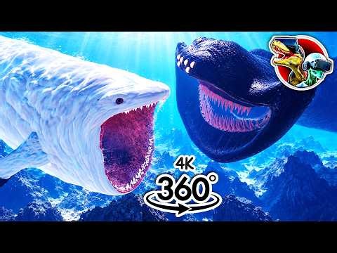 Bloop vs El Gran Maja | Giant Sea Monster Battle in the Deep Ocean | 360 Video 4K