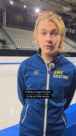 ⛸️🌟 We asked the speed skating junior athletes what it means to them to compete in an Olympic venue. Their excitement, pride, and dreams shine on the ice! #Olympics #MilanoCortina2026 | Olympics