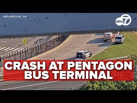 LIVE | Buses collide at bus terminal at Pentagon Metro Station