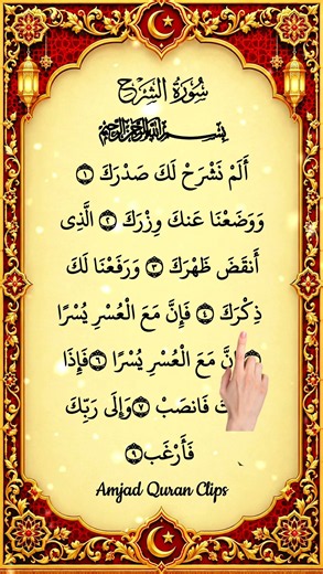 🤍 SURAH ASH-SHARH | A Beautiful Quran Recitation by Egzon Ibrahimi | #alinshirah #shorts #youtube