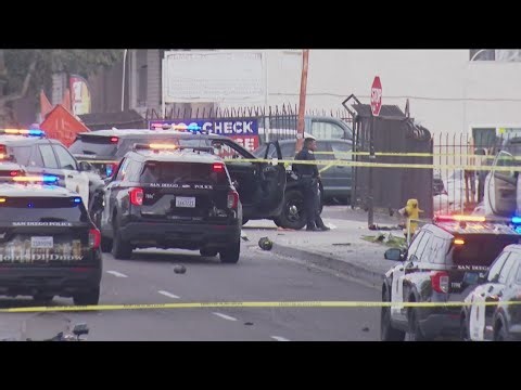Driver shot by San Diego Police at end of the pursuit in Spring Valley | 10 p.m. update