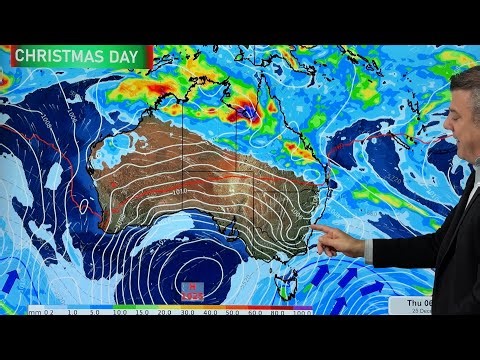 Oz: Updated Christmas Day weather +Tropical lows to watch next week