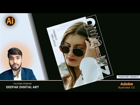 Modern Poster Design in Adobe Illustrator | Easy Graphic Design Tutorial Hindi