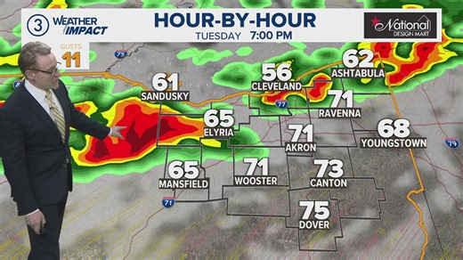 Cleveland area weather forecast: Strong-to-severe storms, heavy rains