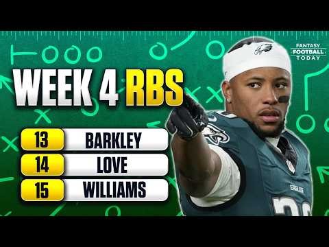 Week 4 Fantasy Lineup Breakdown: MUST START & BENCH RBs! | 2026 Fantasy Football Advice