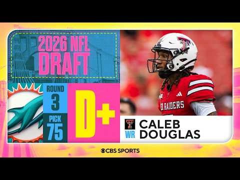 Dolphins select Caleb Douglas in Third Round | 2026 NFL Draft Grades & Reaction