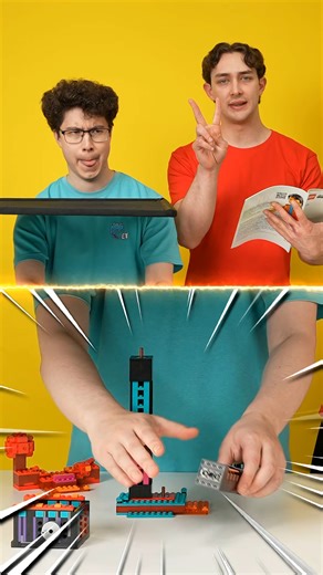 Can You Build This Lego Minecraft Enderman Tower Blind? | Eystreem Gaming