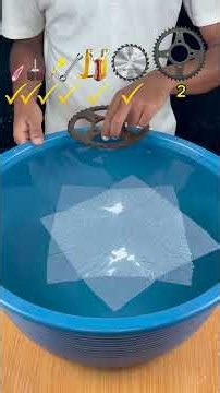 how many tissue paper does it take to make the object float?what will happened next? #satisfying