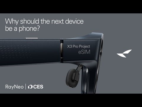 RayNeo Unveils World's First eSIM-Enabled AR Glasses for CES 2026 Las Vegas