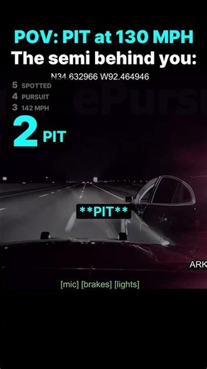 POV: PIT at 130 MPH… then the semi shows up 😳 #shorts