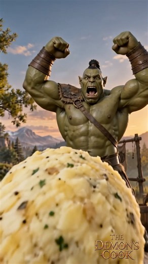 The Orc's secret hash brown technique #darkfantasy