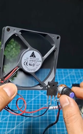 DC12V manual four wire PWM fan speed regulator #dcmotor #bldcfan #pcbdesign #fanPCB #PWMmotor #fan