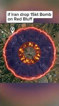 if Iran drop 15kt on Red Bluff CA USA 😳 #redbluff #15kt #california #usawar #iranwar
