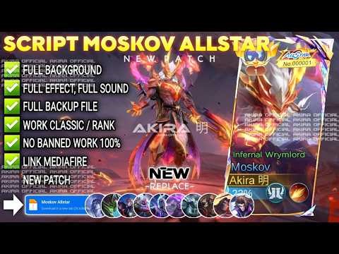 ‎UPDATE Script Skin Moskov Allstar - Infernal Wrymlord No Password | Full Effect Voice | NEW Patch