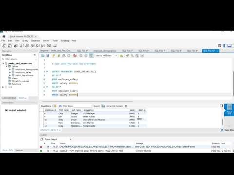 In this tutorial, we learn about stored procedures in sql, what they are, how they work, and how to