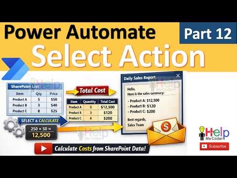 Stop Using Apply to Each! Use Select Action Instead in Power Automate (Full Guide + Demo) (Part 12)