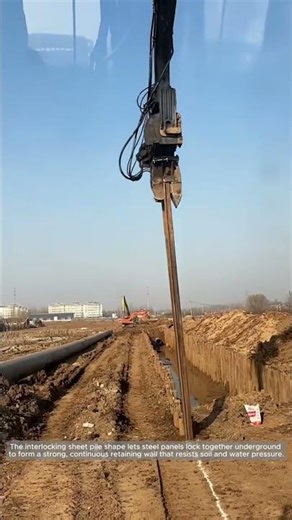 Driving Sheet Piles: How Interlocking Shapes Stabilize Deep Excavations