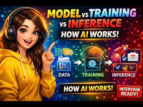 Model vs Training vs Inference Explained 🔥 (How AI Actually Works)