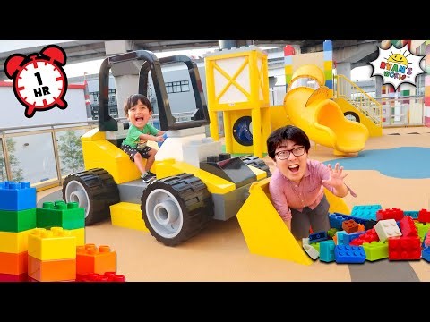 1 Hour Legoland Amusement Theme Park Rides with Ryan!