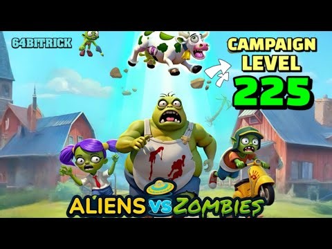 💥Gameplay walkthrough for Aliens vs Zombies Invasion Campaign level 225 feat. new Dragonflame weapon
