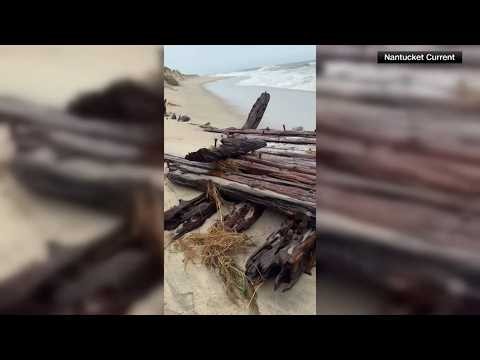 Nor’easter may have uncovered a 19th-century shipwreck on Nantucket beach