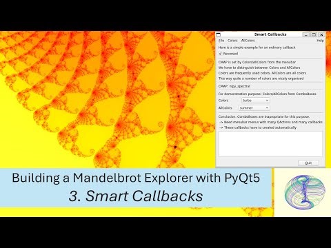 Building a Mandelbrot Explorer with PyQt5: Smart Callbacks