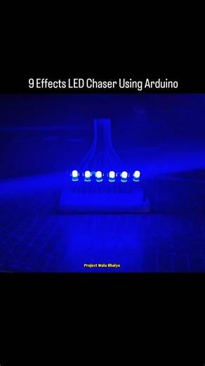 Arduino se banaya LED Chaser ⚡ Simple code, clean output 🔥 Basic project… but satisfying result 😎 Aap beginner ho ya pro? Please comment your best project idea 💡 #ArduinoProject #LEDChaser #ElectronicsDIY #BeginnerElectronics #ProjectWalaBhaiya | Project Wala Bhaiya