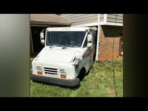‘Sounded like a bomb:’ Runaway USPS truck crashes into home; mail carrier stopped for restroom break