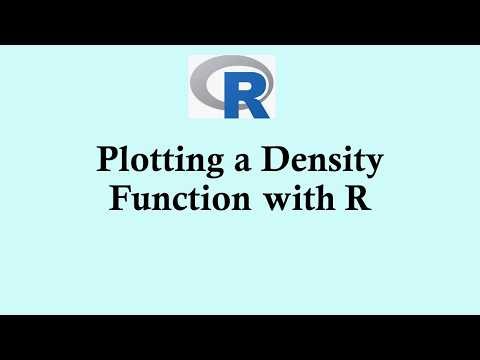 Statistics using R programming | Plotting a density function using R