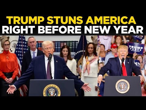 TRUMP NEW YEAR ACTION LIVE | President Trump Announces Shock Nationwide Policy Before New Year